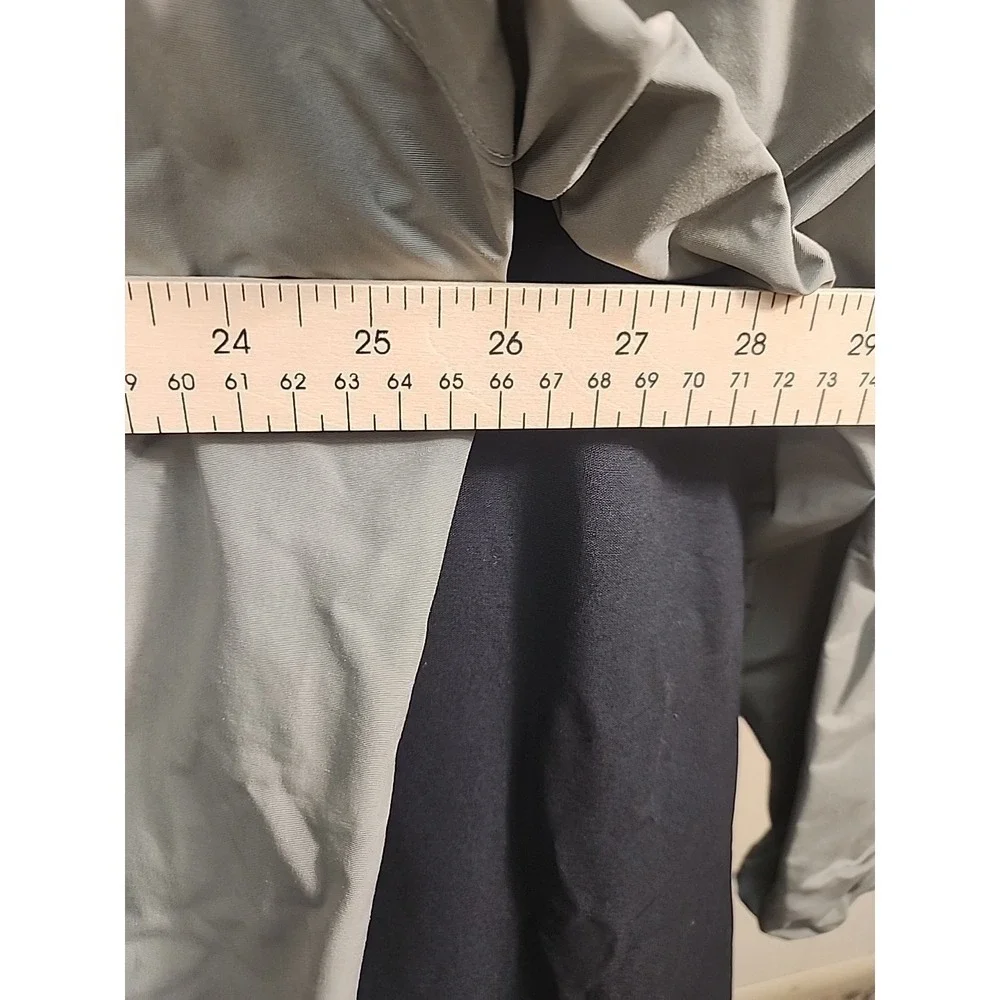 US Army IPFU Jacket Mens Medium Long Gray Nylon Full Zip Mesh Lined Windbreaker - Picture 4 of 7